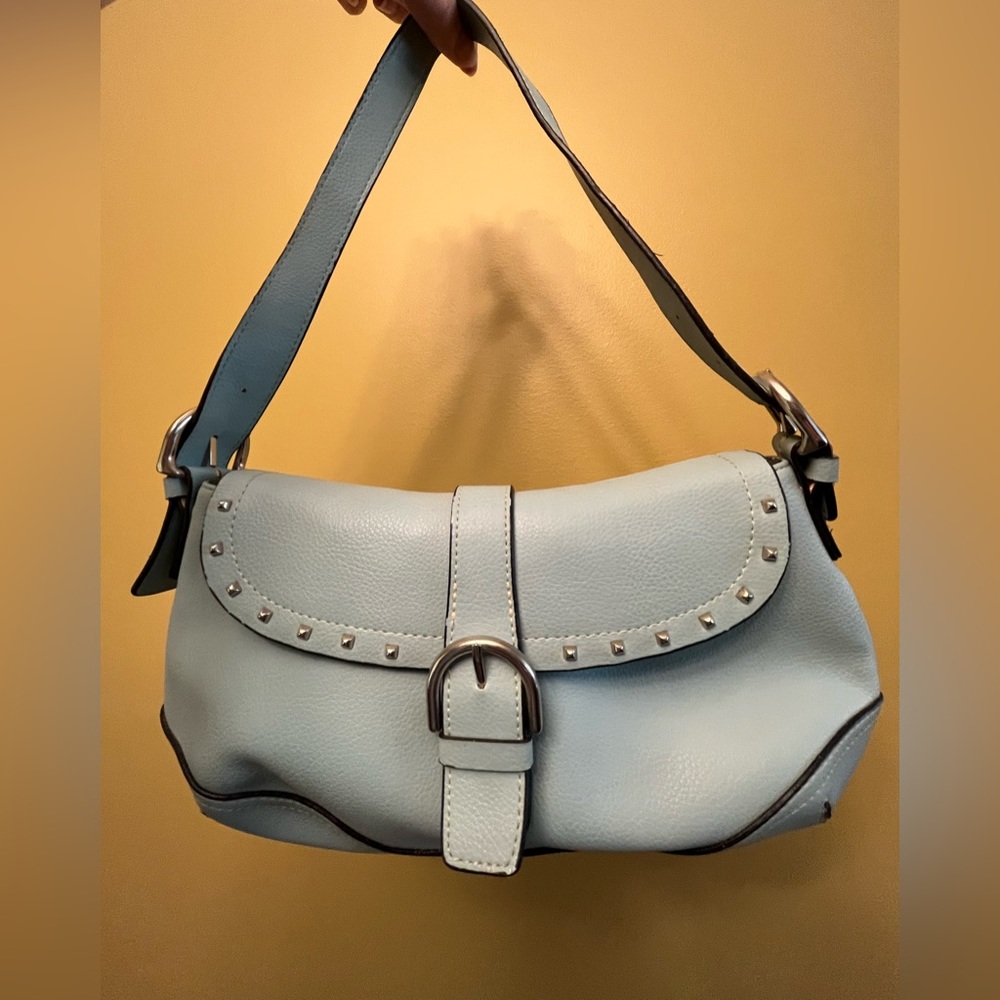 CNKW Light Blue over the Shoulder Purse